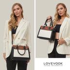 LOVEVOOK Purses and Handbags for Women, Tote Shoulder Bag Satchel Purse and PU Leather Top Handle for ladies