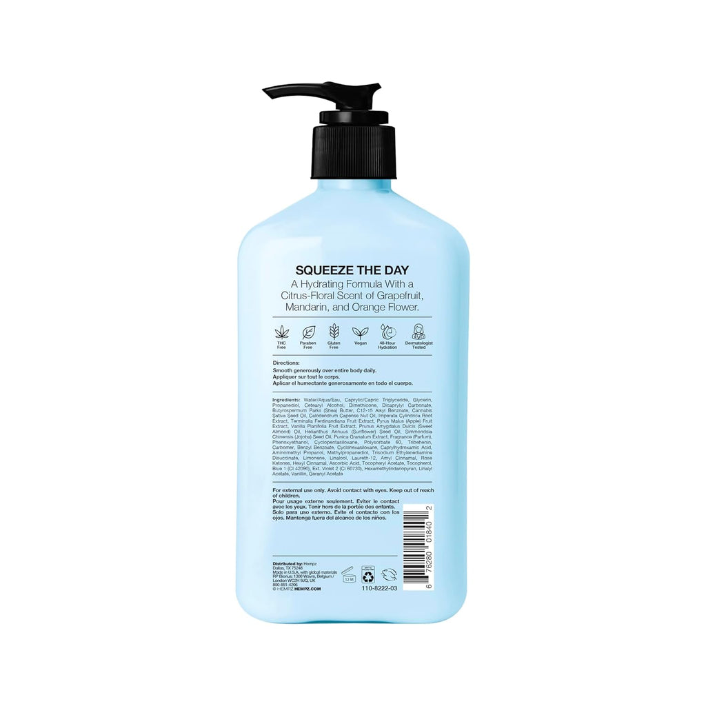 Hempz Triple Moisture Body Moisturizer, 17 Oz – Hydrating Lotion Rich With Minerals, Vitamin C, & Hempseed Oil To Nourish & Repair Extremely Dry Or Sensitive Skin For Body