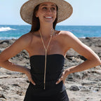 Gold Silver Necklace for Women Y Chain Adjustable Gold Long Necklaces Fashion Dainty Jewelry