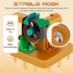 Hair Scissors Grinding Machine w / 13 Sand Rings, Hair Shear Sharpener Hair Cutting Shear Grinder for Barber Scissors, Tailor Scissors, Knife