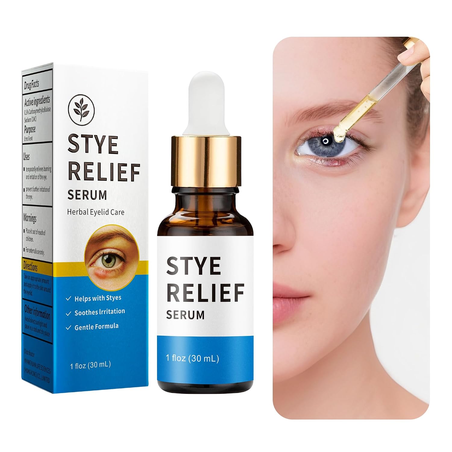 Stye Eye Treatment Product, Relief For Styes, Chalazions, Blepharitis, Dry Eyes, Irritation And Swelling; Clear Eyes Redness Relief, Eye Stye Treatment, Soothing Eyelid Comfort, 30Ml 1 Fl Oz