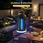 Cordless Bug Zapper Outdoor, 4200V Electric Mosquito Zapper, Fly Trap, Rechargeable Portable Fly Zapper, Waterproof Mosquito Trap Insect Killer Indoor Outdoor For Camping, Garden, Backyard, Home