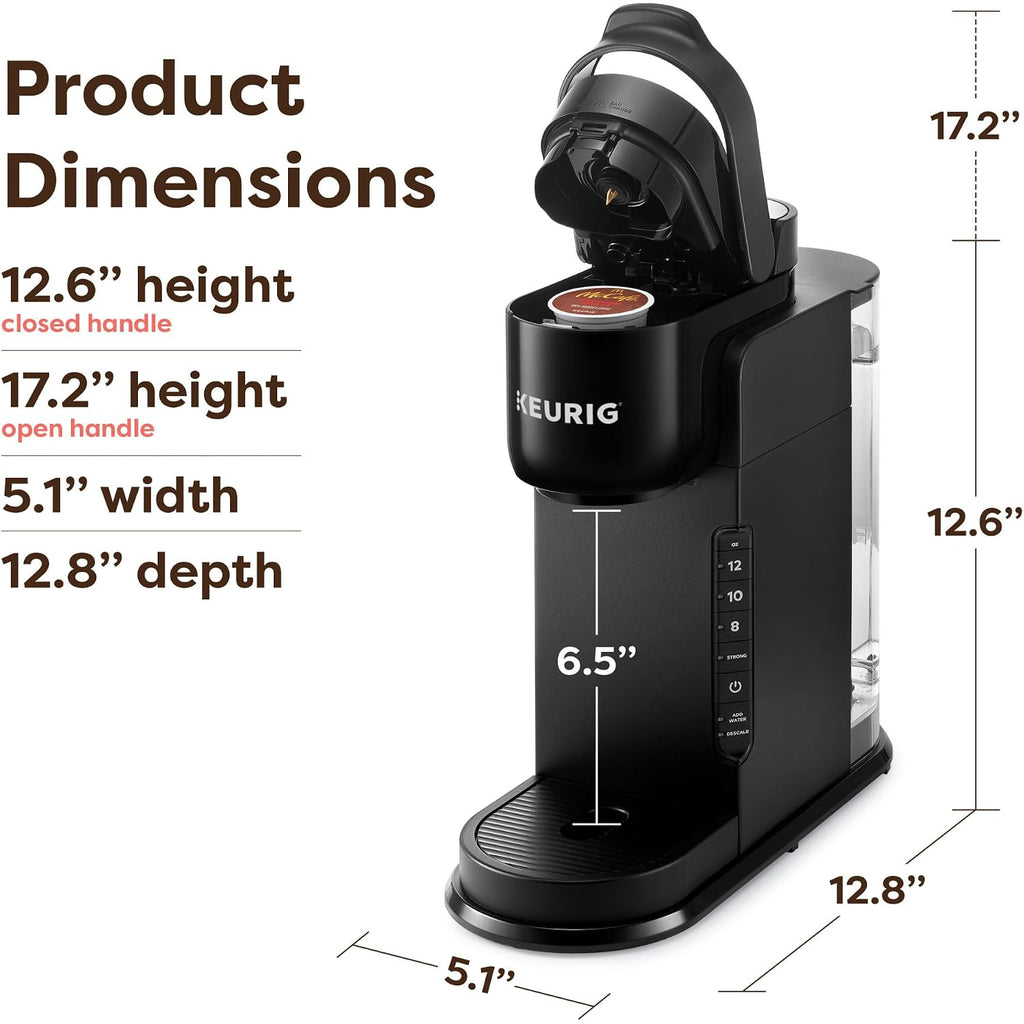 Keurig K-Express Single Serve K-Cup Pod Coffee Maker, 3 Brew Sizes, Strong Button Feature, 42Oz Removable Reservoir, Black | 3 Brew Sizes, Strong Brew, 42 Oz Removable Reservoir, K-Cup Pod Compatible