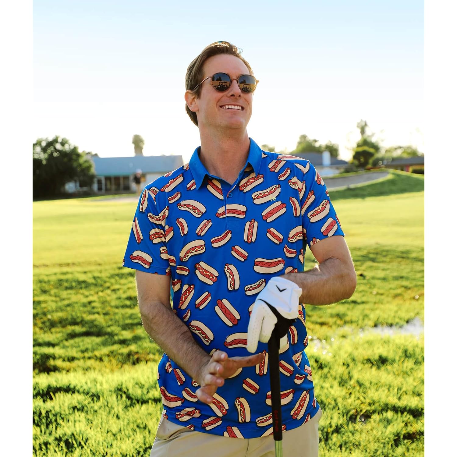 Tipsy Elves Men’S Golf Polo Shirt - Moisture Wicking, Stretch Fabric, Athletic Fit - Performance Polo