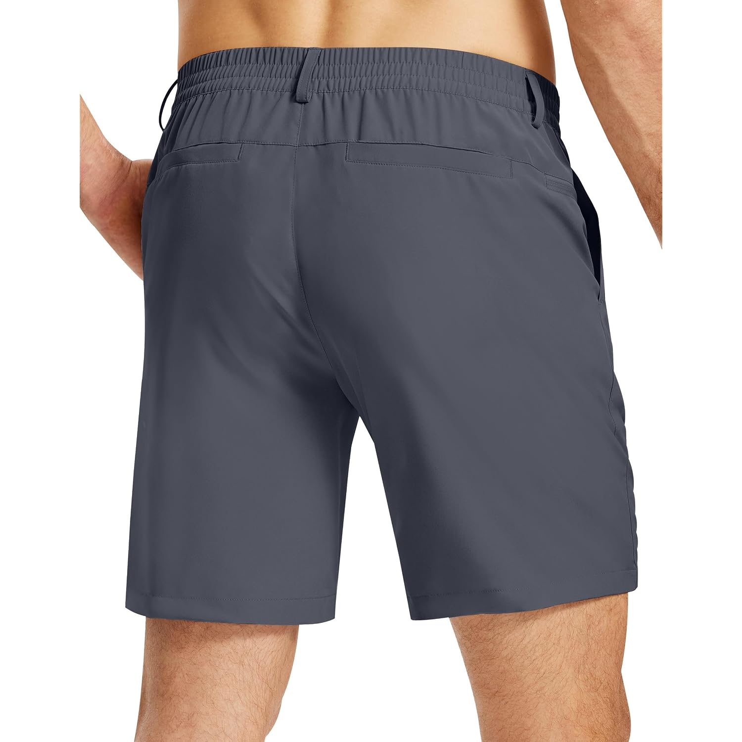 Mens Casual Dress Shorts With 5 Pockets 7 Inch Stretch Dri Fit Lightweight For Golf Travel Work Hiking