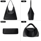 Slouchy Hobo Bags for Women Made of Genuine Leather Soft Shoulder Handbags Perfect for Work Travel and School