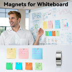 Smartake 45 Pcs Refrigerator Magnets, 10X2.6Mm Small Round Fridge Magnets, Multi-Use Premium Neodymium Office Magnets For Fridge, Whiteboard, Billboard In Home, Kitchen, Office And School (Silver)