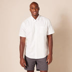 Amazon Essentials Men'S Short-Sleeve Oxford Shirt With Pocket