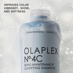 Olaplex Nº.4C Bond Maintenance™ Clarifying Deep Cleansing Shampoo | Removes Damage Causing Impurities & Buildup | Helps Restore Color vibrancy | For Coily, Curly, Straight, and Wavy