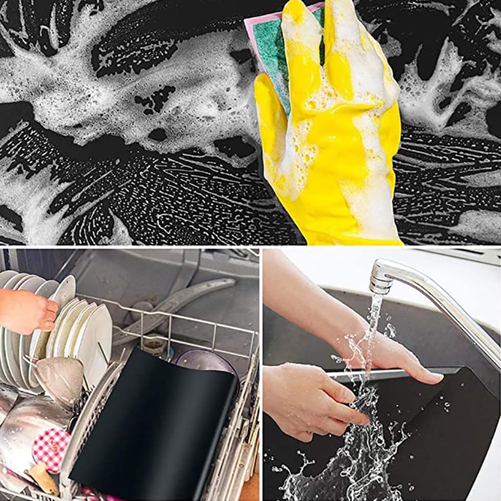 2 Pack Of Heavy Duty Non-Stick Oven Liners: Bpa And Pfoa Free, Great For Electric Ovens, Gas Stoves, Microwaves, Charcoal And Gas Grills