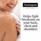 Neutrogena Salicylic Acid & Pha Stubborn Acne Body Wash, Exfoliating Cleanser Acne Treatment For Chest & Shoulder, Gently Clears, Exfoliates & Helps Prevent Breakouts, Fragrance Free, 8.5 Fl Oz