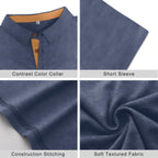 Mens Polo Shirts Short Sleeve Casual Cotton Golf Shirts Performance Polo Shirts For Men