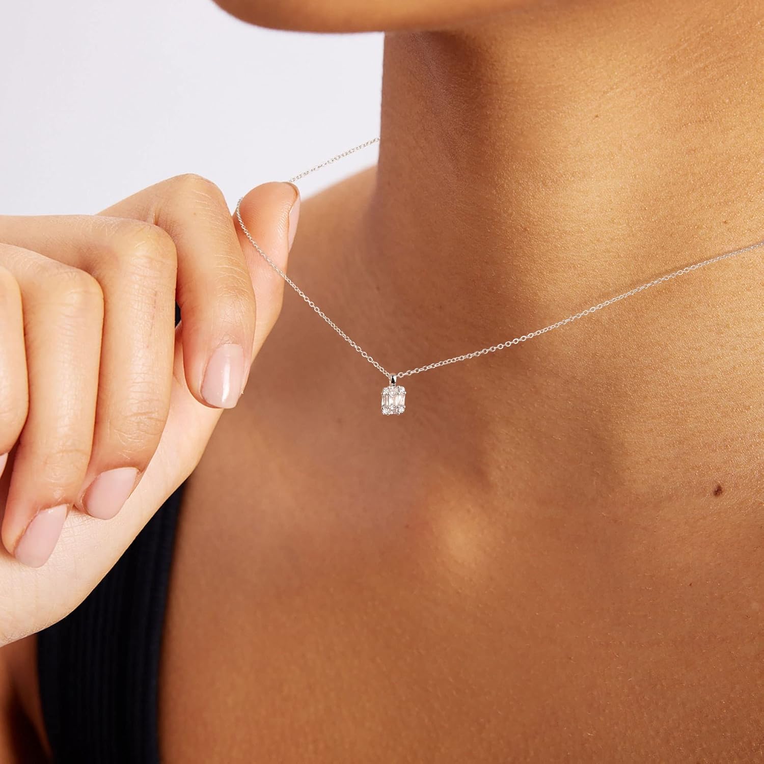 Tewiky Pendant Necklace for Women， Dainty 14k Gold Plated Chain Choker Necklaces Aesthetic Simple Necklace Jewelry Gifts for Women