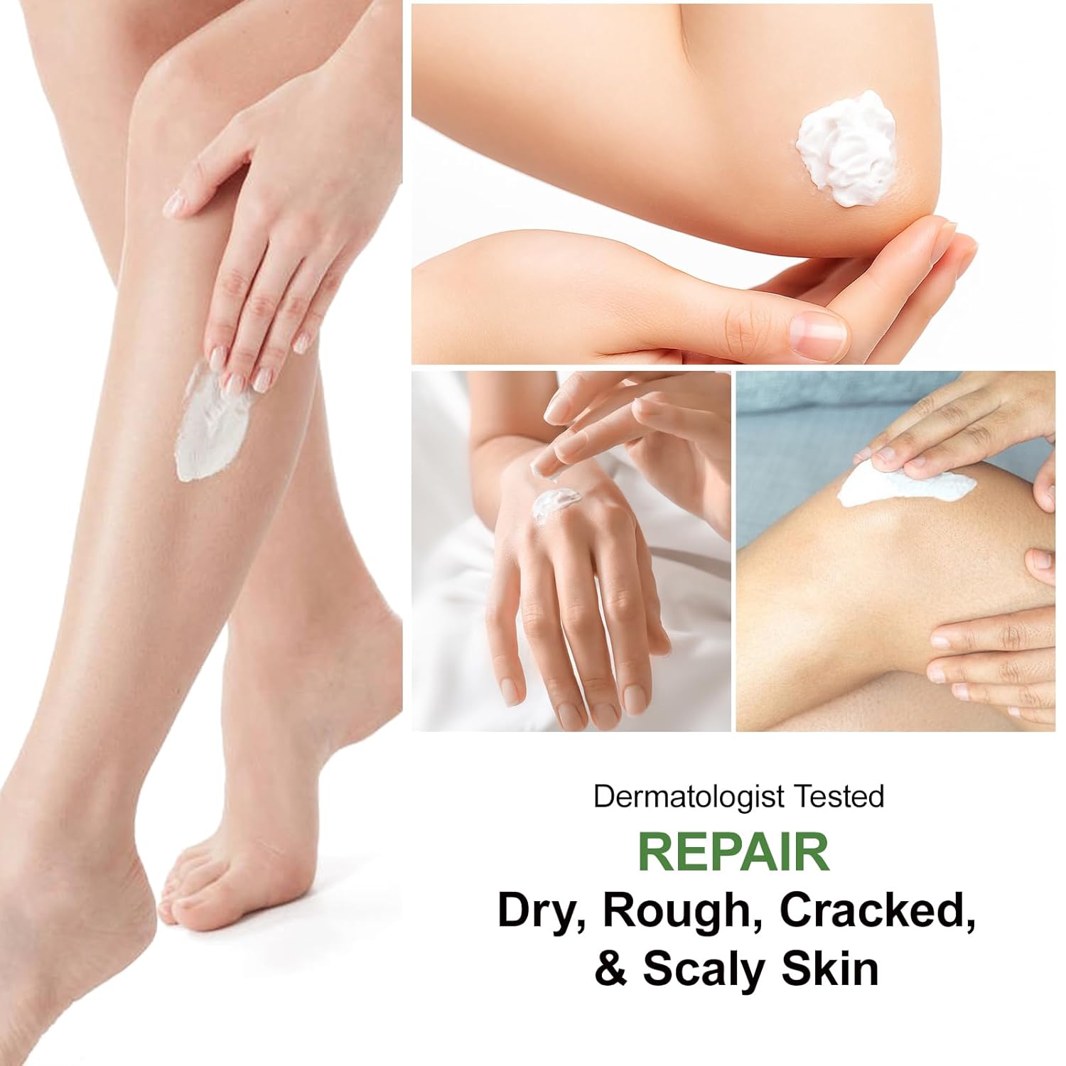 Urea Cream 60 Percent For Feet Maximum Strength Plus Salicylic Acid 2%, Tea Tree Foot Lotion For Dry Feet, Foot Cream Intensive Repair Foot Moisturizer 5.29oz