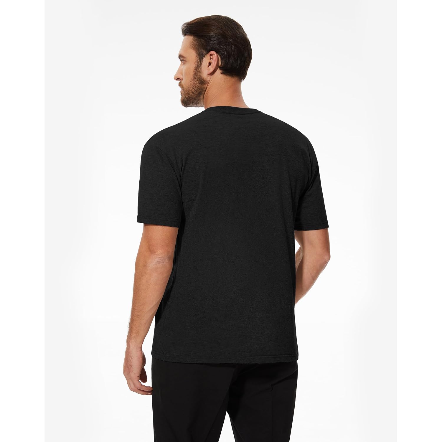 Mens T Shirts Mens Crew Neck Shirts Athletic Fitted Plain Basic Tees Soft Cotton Blend Comfort T Shirts For Men