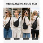 Sling Backpack For Women, Water-Resistant Crossbody Chest Bag For Travel, Work, Gym, Students & Daily Use