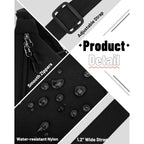 Crossbody Sling Bag for Women Men Trendy, Crescent Bag with Adjustable Strap, 2 Zippers Lightweight