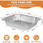 Findful Aluminum Pans 9x13 (30 Pack) – Foil Pans, Aluminum Trays for Cooking, Baking, Storing & Prepping Food – Tin Foil Pan, Disposable Baking Pan – Heavy-Duty, Leak-Proof & Oven-Safe