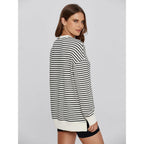 Women's Long Sleeve Crewneck Sweatshirt Lightweight Basic Soft Loose Pullover Sweatshirts