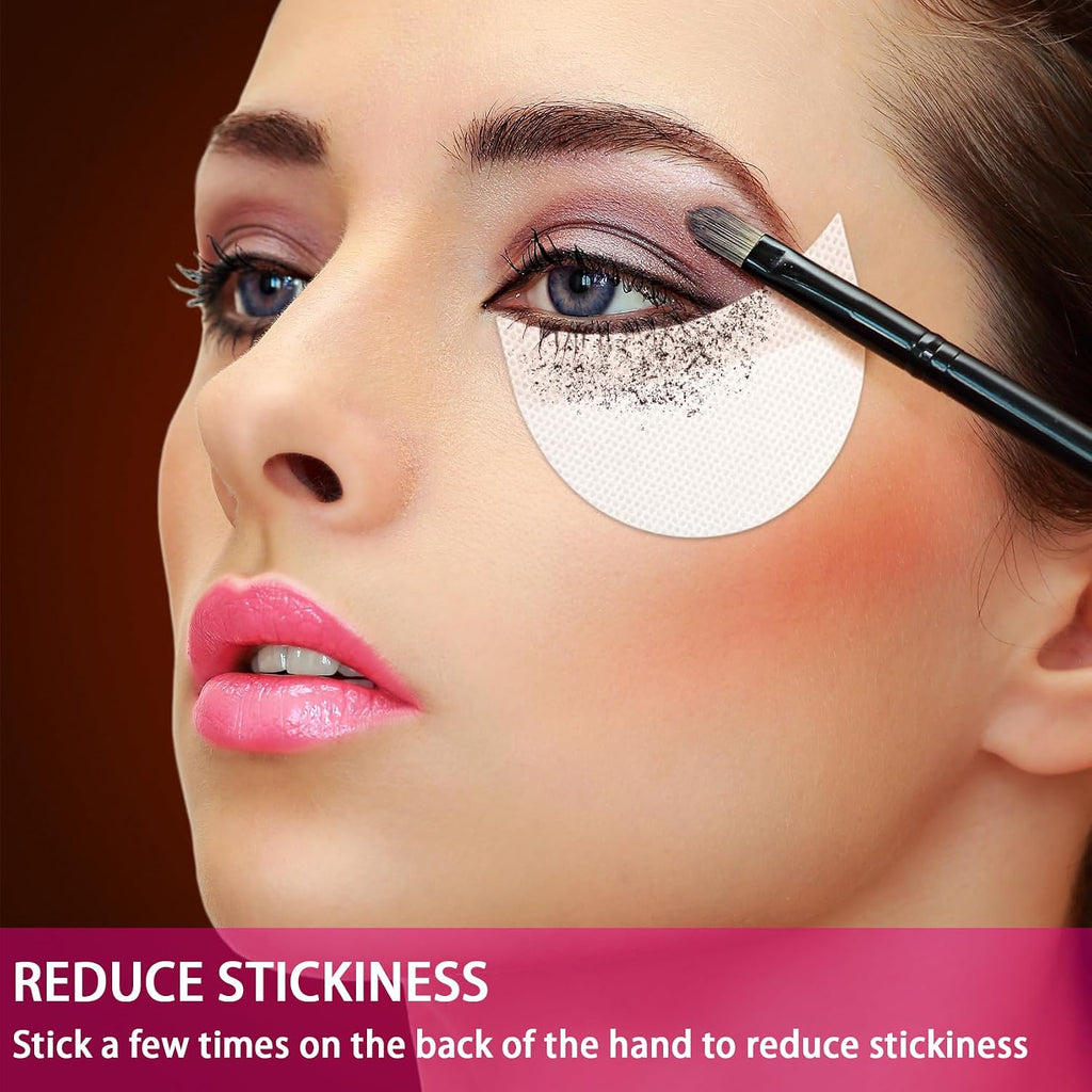 Tailaimei 120 Pcs Eyeshadow Shields, Eyeshadow Stencil For Prevent Makeup Residue, Lint Free Gel Pad For Eyeliner, Eyelash Extensions And Lip Makeup
