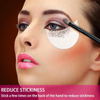 Tailaimei 120 Pcs Eyeshadow Shields, Eyeshadow Stencil For Prevent Makeup Residue, Lint Free Gel Pad For Eyeliner, Eyelash Extensions And Lip Makeup