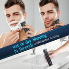 Bomxin Beard Trimmer for Men 6 in 1 Cordless Waterproof Electric Hair Clippers Mustache Body Face Trimmer All in One Grooming Kit with LED Display USB Rechargeable