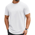 Coofandy Mens T-Shirts 100% Cotton Crewneck Short Sleeve Tees Casual Plain Shirts