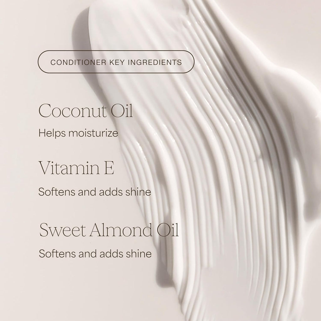 Raw Sugar The Moisture Smoothie Shampoo And Conditioner With Coconut Oil, Agave, & Sweet Almond Oil, Hydrates & Nourishes Dry Hair, Formulated Without Sls/Sles Or Parabens