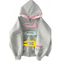 Bonven Women'S Cute Hair Clip Hoodie Oversized Y2K Zip Up Jacket Trendy Polka Dot Retro Whimsical Sweatshirt Hoodie