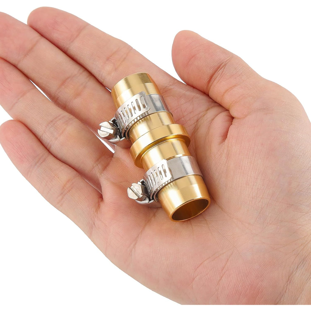 2 Pack Garden Hose Connector Repair Mender Kit With Stainless Clamp,Fits 3/4"-5/8" Water Hose Repair Fitting | Fits 3/4"-5/8" Water Hose Repair Fitting