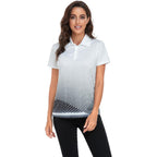 Women's Golf Polo Shirts Short Sleeve Moisture Wicking Tennis Athletic Shirt with 3 Button