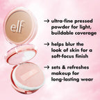 E.L.F. Halo Glow Powder Filter, Ultra-Fine Finishing Powder, Smooths The Look Of Pores & Fine Lines, Creates A Soft-Focus Glow, Vegan & Cruelty-Free, Light Neutral
