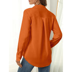 Hearain Women'S Button Down Shirts Long Sleeve Basic Classic Soft Shirt Collared Fashion Dressy Casual Blouses