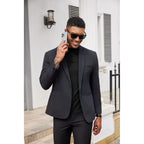 Coofandy Mens Mock Turtleneck Shirts Casual Premium Cotton Short Sleeve Shirt Basic Half Neck T-Shirts