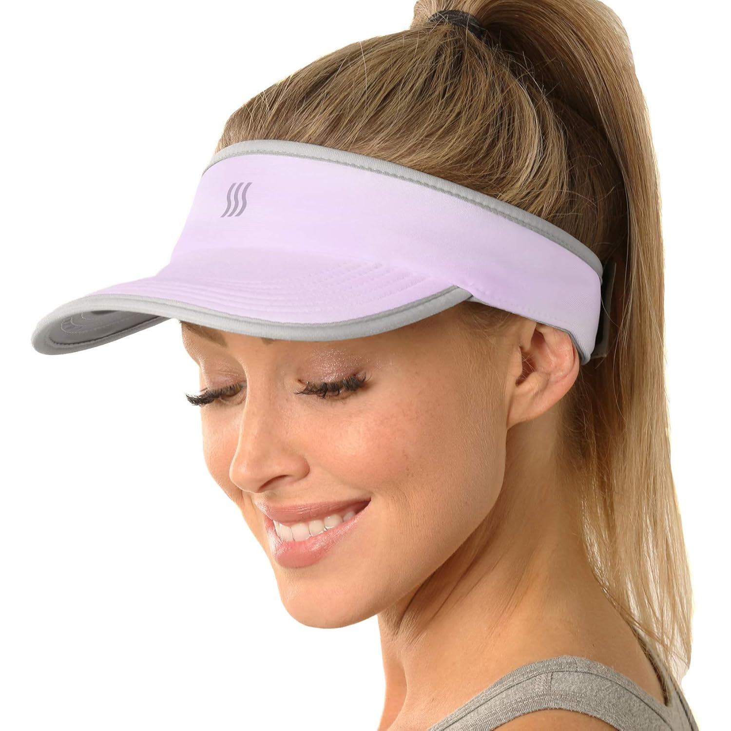 SAAKA Sport Visor for Women. Sweat‑Wicking Visor for Running, Pickleball, Tennis & Golf. Lightweight & Adjustable Fit