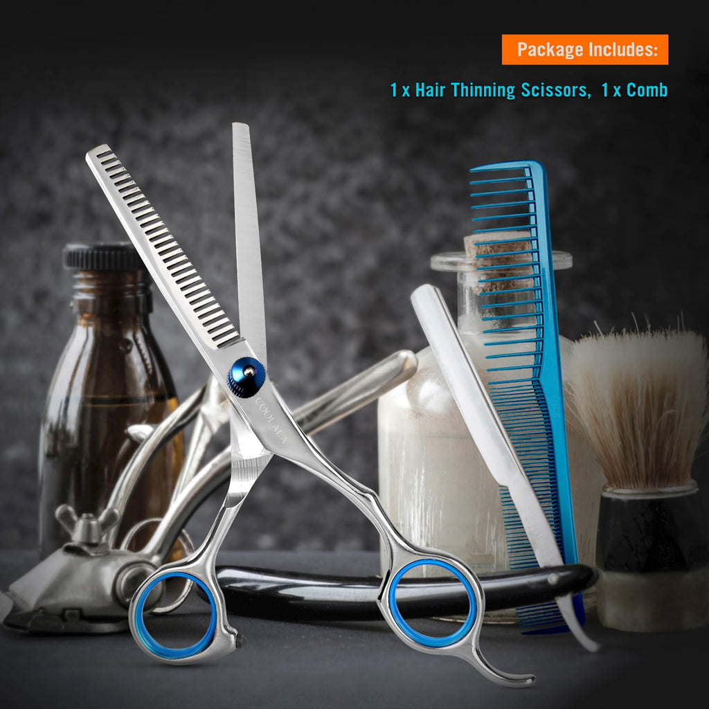Stainless Steel Hair Cutting Scissors Thinning Shears 6.5 Inch Professional Salon Barber Haircut Scissors Family Use For Man Woman Adults Kids