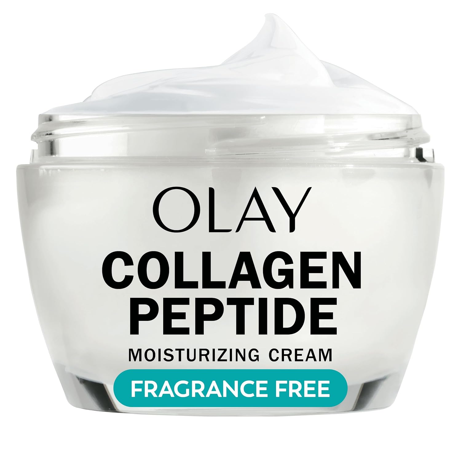 Olay Collagen Peptide Face Moisturizer, Firming Cream For Women, Fragrance-Free, Non-Greasy - Hydrating, Anti-Aging, Anti-Wrinkle, Smooth Fine Lines, Plumping Skin Care - Niacinamide, 1.7 Oz