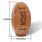 GROW Beard Brush & 360 Wave Brush for Men - Natural Boar Bristle For Fuller, Thicker Hair, Beard & Mustache - Premium Full-Size to Exfoliate, Strengthen Hair, Stimulate & Boost Growth