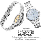 Seiko Srp53- Presage Collection - Patterned Stone Blue Dial - Stainless Steel Wrist Band, Sapphire Crystal Display - Water-Resistant 30M