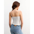 Women'S Sexy V-Neck Tank Tops Ultra-Stretchy Ruched Camisole With Adjustable Straps Going Out Top Fashion Clothing