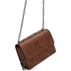 Wrangler Flap Crossbody Purse For Women Shoulder Bag Vintage Wallets With Chain Strap