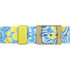 Timex Women's 'Weekender Preppy Floral' Quartz Brass and Nylon Casual Watch, Color:Blue (Model: TW2P901009J)