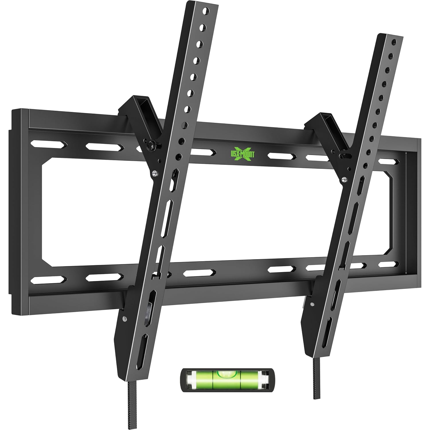 Usx Mount Ul Listed Tv Mount Low Profile For Most 26-60" Flat Screen Led, Lcd, Curved Tvs, Tv Wall Mount Bracket Tilt Vesa 400X400Mm- Up To 99Lbs, Quick Lock And Release To Mounts On 12" 16" Stud