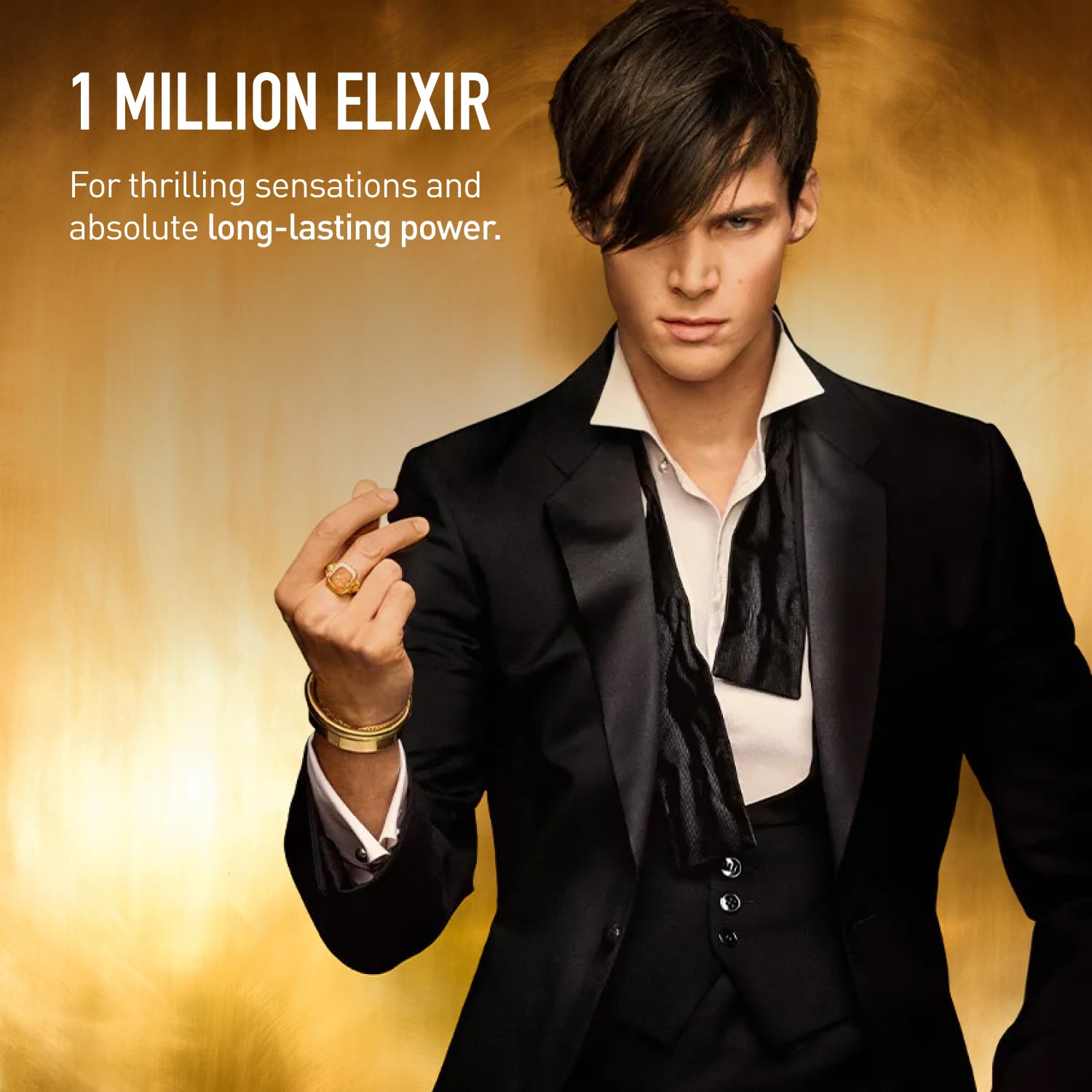 Rabanne 1 Million Elixir Parfum Intense - Long Lasting Luxury Cologne for Men with Rose Damascena, Vanilla Absolute & Cedarwood - Men's Fragrance Spray