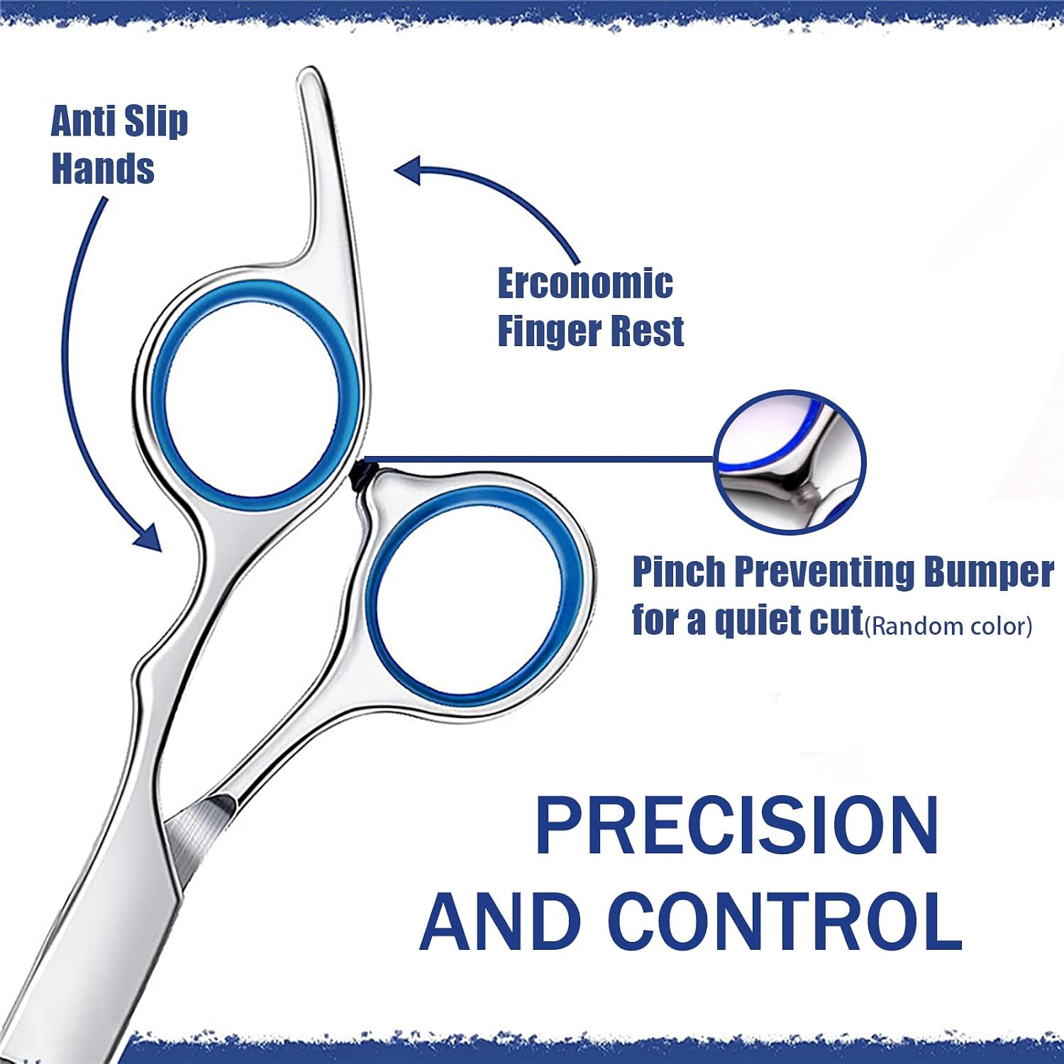 Hair Cutting Scissors Kit,27Pcs Professional Stainless-Steel Sharp Barber Professional Hairdressing Shears Set With 6.5 Inch Cutting Scissors,Thinning Shears For Man Woman Adults Kids Home Salon