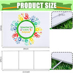 10 Large Blank Yard Signs With Stakes 18 X 24",Corrugated Plastic Lawn Sign Kit For Estate Garage Sale,Party,Birthday,Wedding,Campaign,Parking,Make Your Own Outdoor Sign