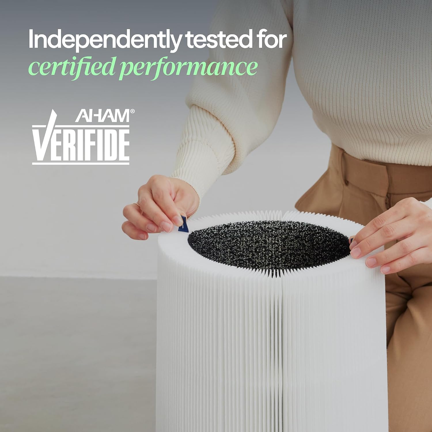 Blueair Genuine Blue Pure F3Max Replacement Filter For 311I Max Air Purifiers - Aham Certified, Hepasilent Dual Filtration, Removes 99.97% Of Particles & Odors, Genuine Carbon Filter