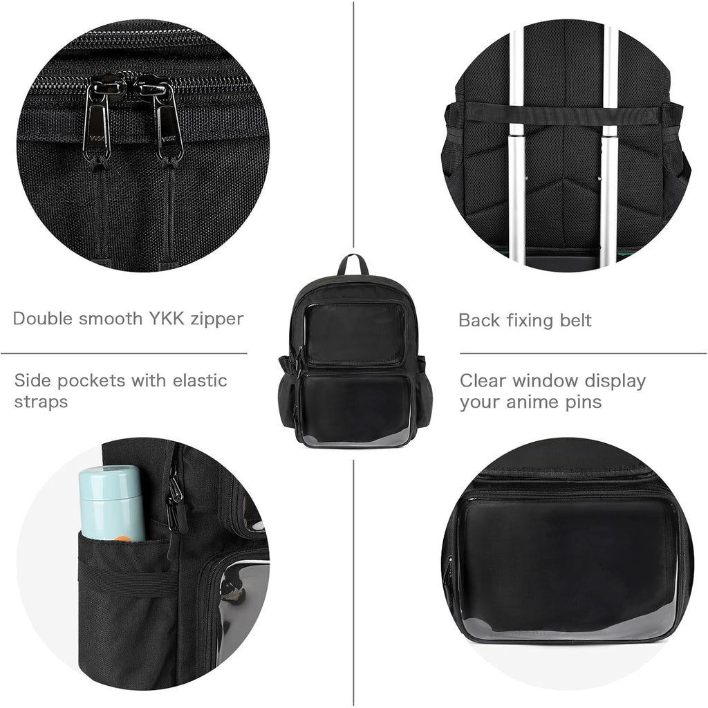 Steamedbun Ita Bag Backpack With Insert Pin Display Backpack For School Anime Cosplay