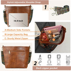 Hobo Bags Vegan Leather Crossbody Bag Guitar Strap Shoulder Purses With Zipper Handbags For Women