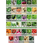 Gardeners Basics Survival Vegetable Seeds Garden Kit Over 16,000 Seeds Non-Gmo And Heirloom, Great For Emergency Bugout Survival Gear 35 Varieties Seeds For Planting Vegetables 35 Free Plant Markers